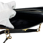 Chanel Black Choco Bar Stitch Caviar Chain Tote 2002