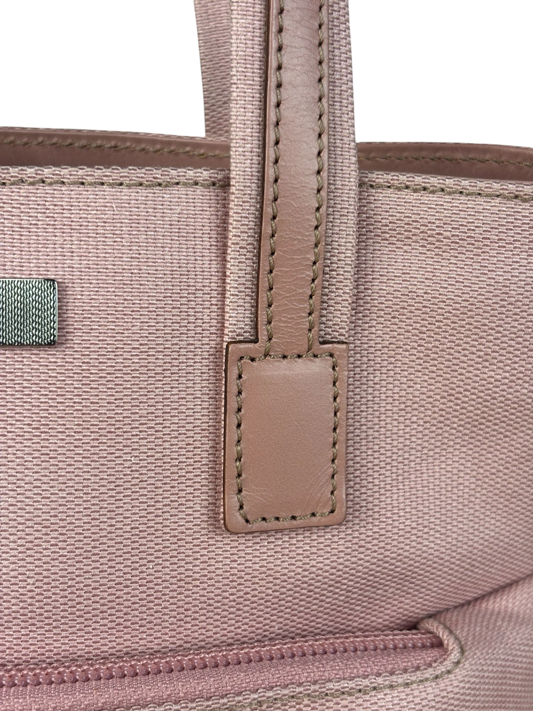 Gucci Pink Vintage Canvas Mini Tote Handbag