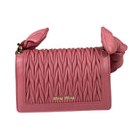 Miu Miu Pink Confidential Nappa Matelassè Leather Shoulder Bag