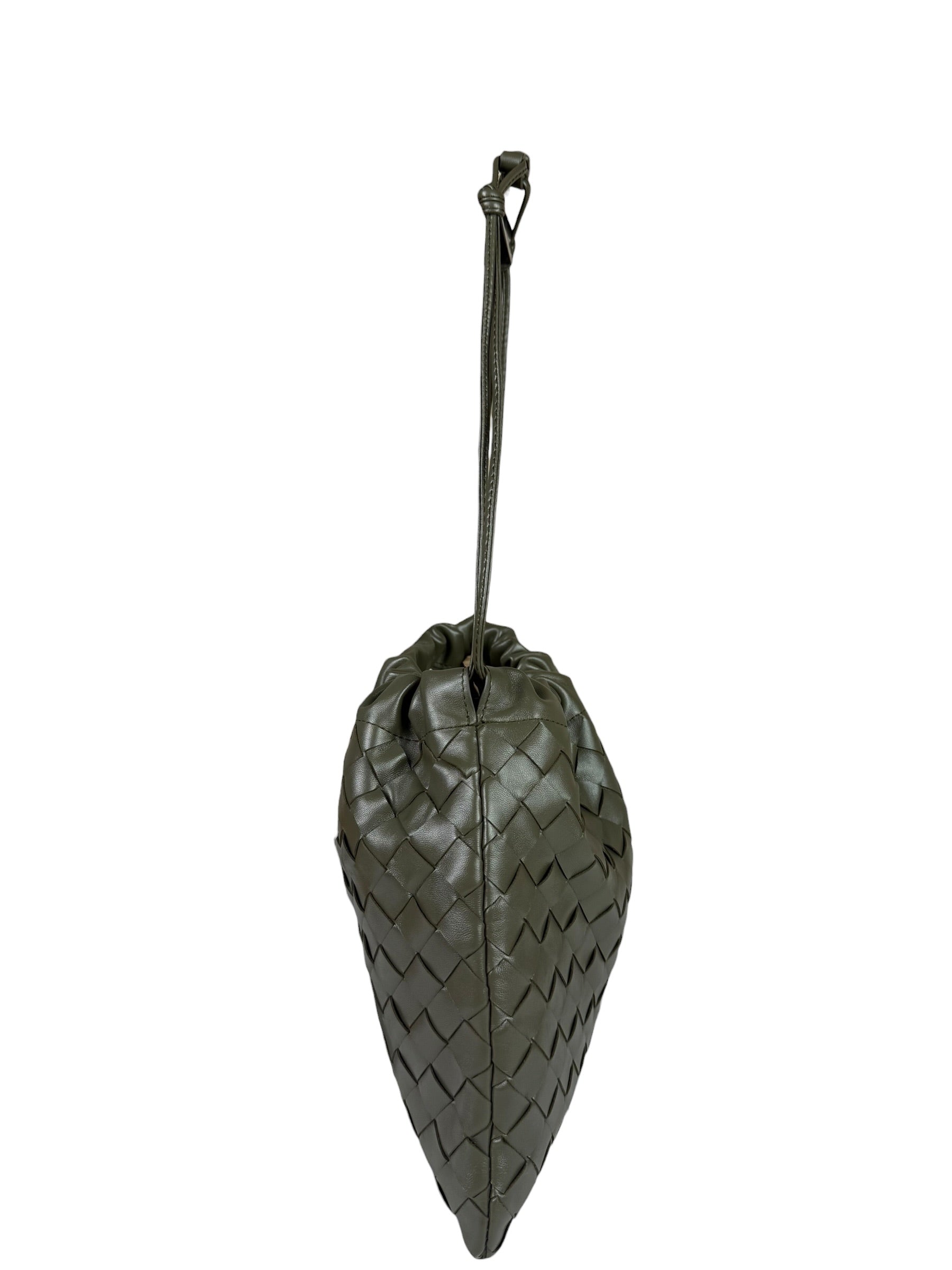 Bottega Veneta Olive Green Intrecciato Dustbag Pouch