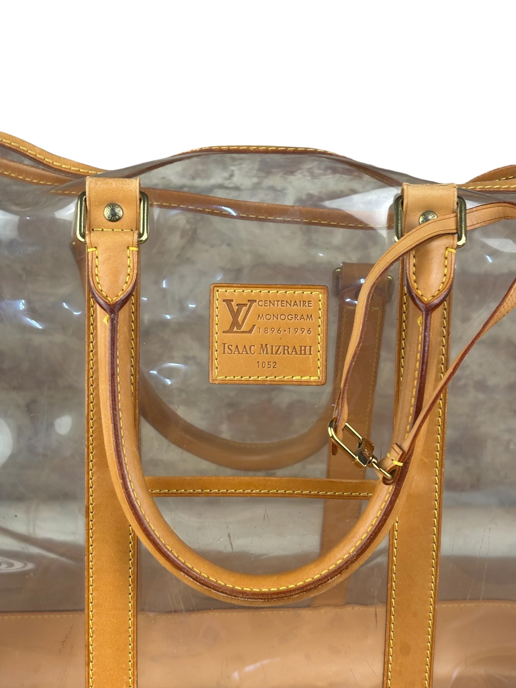 Louis Vuitton Limited Edition Transparent Vinyl Ambre Cabas Tote Bag GM