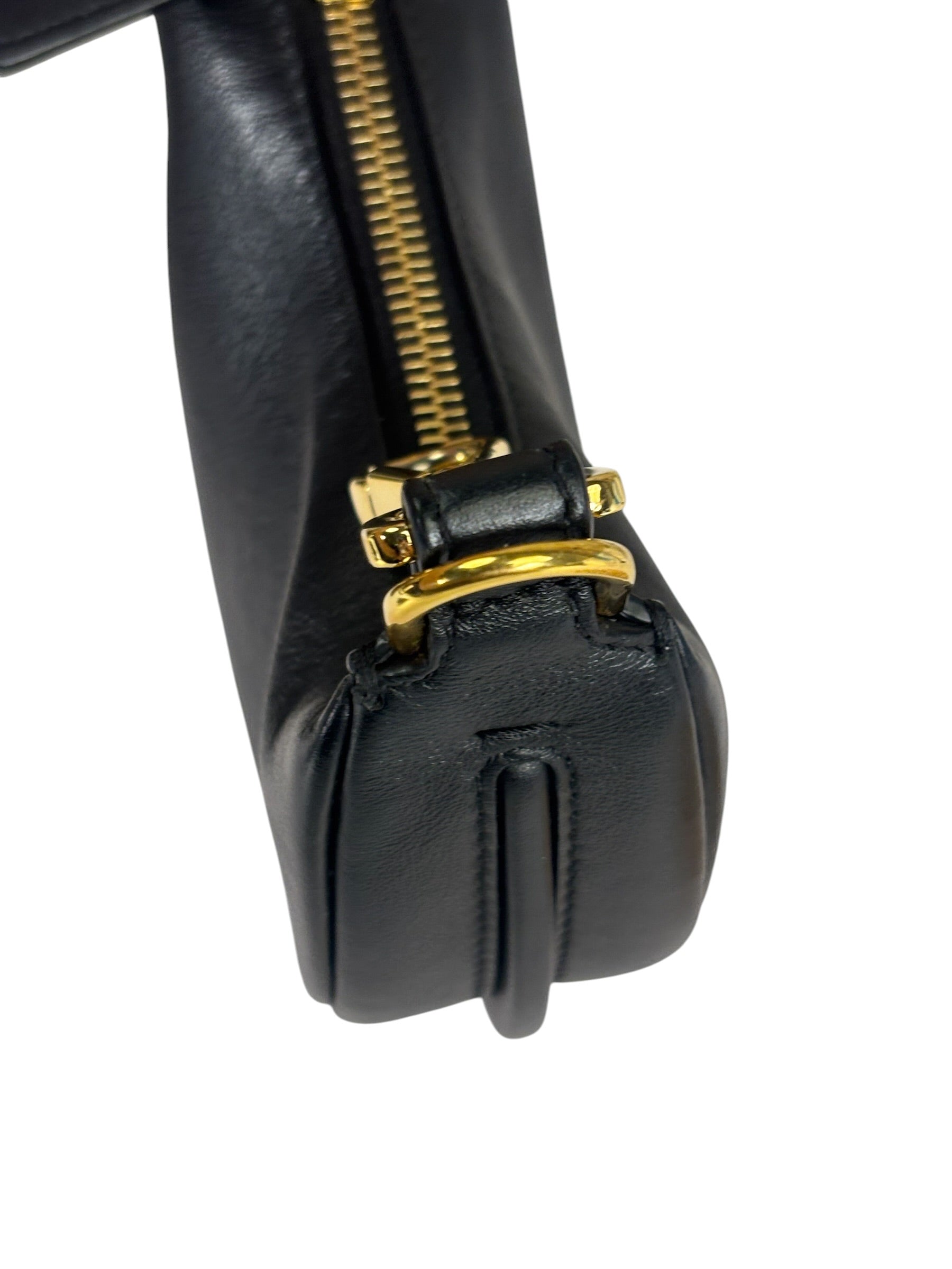 Fendi Vintage Black Leather Nano Fendigraphy Two-Way Bag Replacement Chains