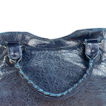 Balenciaga Navy Blue Giant Hardware City Bag