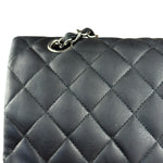 Chanel Classic Quilted Black Double Flap Bag 2003