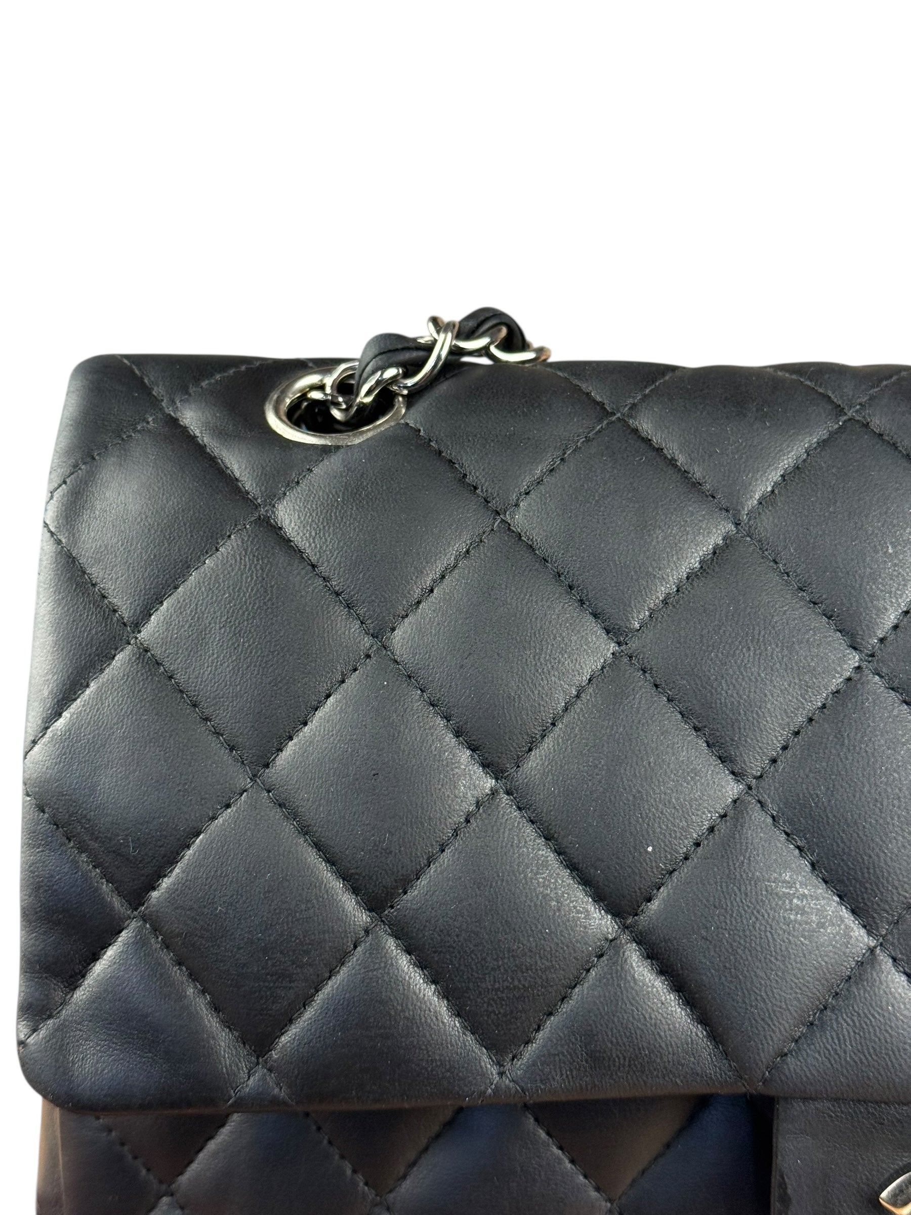 Chanel Classic Quilted Black Double Flap Bag 2003