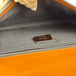 Fendi Brown/Cream Leather Jacquard FF Zucca Baguette