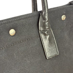 Yves Saint Laurent Black Rive Gauche Canvas Tote