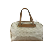 Christian Dior Vintage Beige Honeycomb Boston Bag
