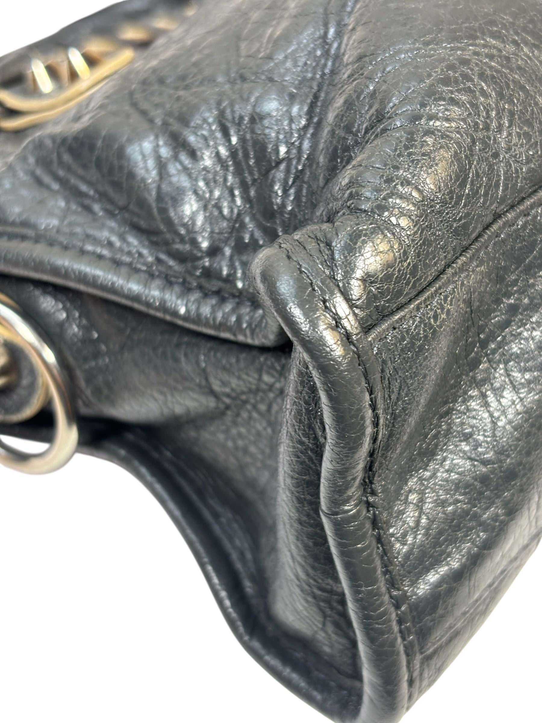 Balenciaga Charcoal Le City Small Two-Way Bag