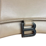 Balenciaga Beige Hourglass Top Handle Bag