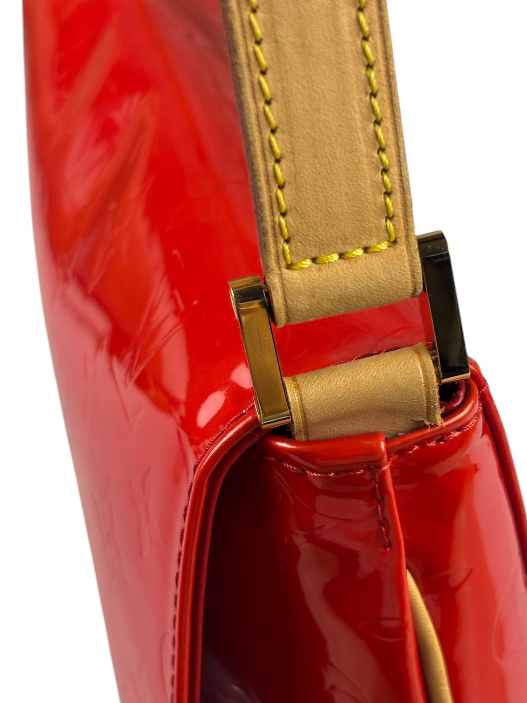 Louis Vuitton Red Vernis Thompson Street Shoulder Bag