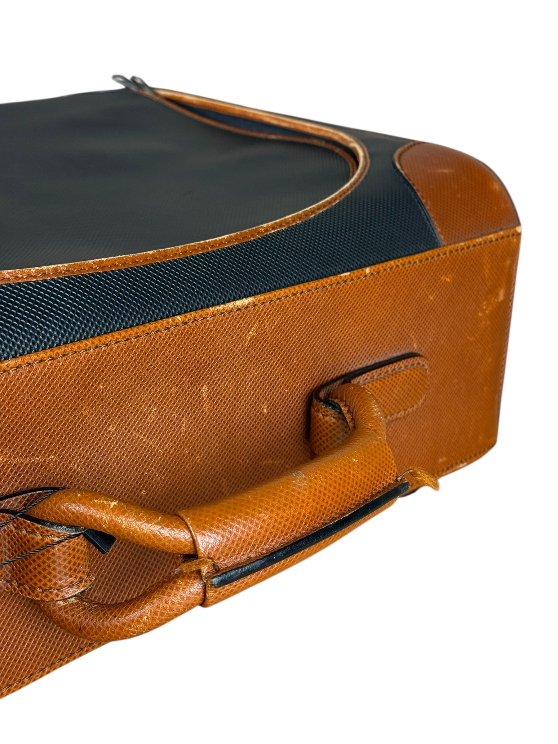 Bottega Veneta Vintage Travel Case Black/Brown