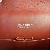 Chanel Burgundy Quilted Leather Jumbo Classic Double Flap Bag 2011