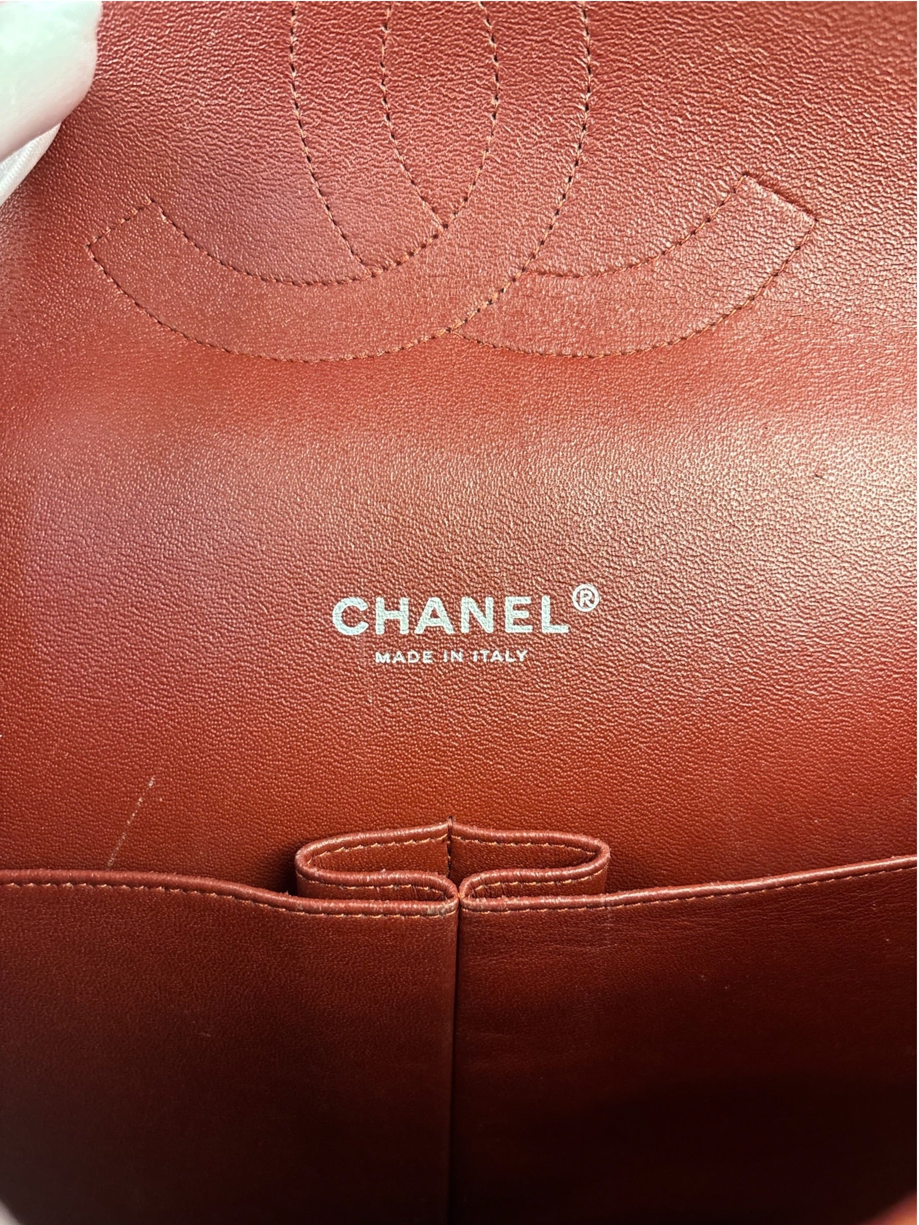 Chanel Burgundy Quilted Leather Jumbo Classic Double Flap Bag 2011