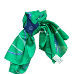 Gucci Green Cotton Rope & Anchor Scarf