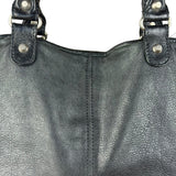 Balenciaga Vintage Black Leather Classic Square Zip Shoulder Tote Bag