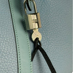 Hermes Blue Leather Picotin Lock 18 Bucket Bag