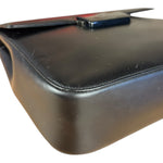 Prada Vintage Black Leather Top Handle Bag