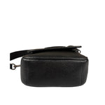Coach Black Pebbled Leather Lucas Crossbody Bag