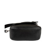 Coach Black Pebbled Leather Lucas Crossbody Bag