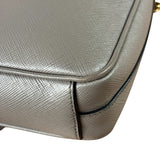 Prada Grey Saffiano Leather Cuir Pattina Crossbody