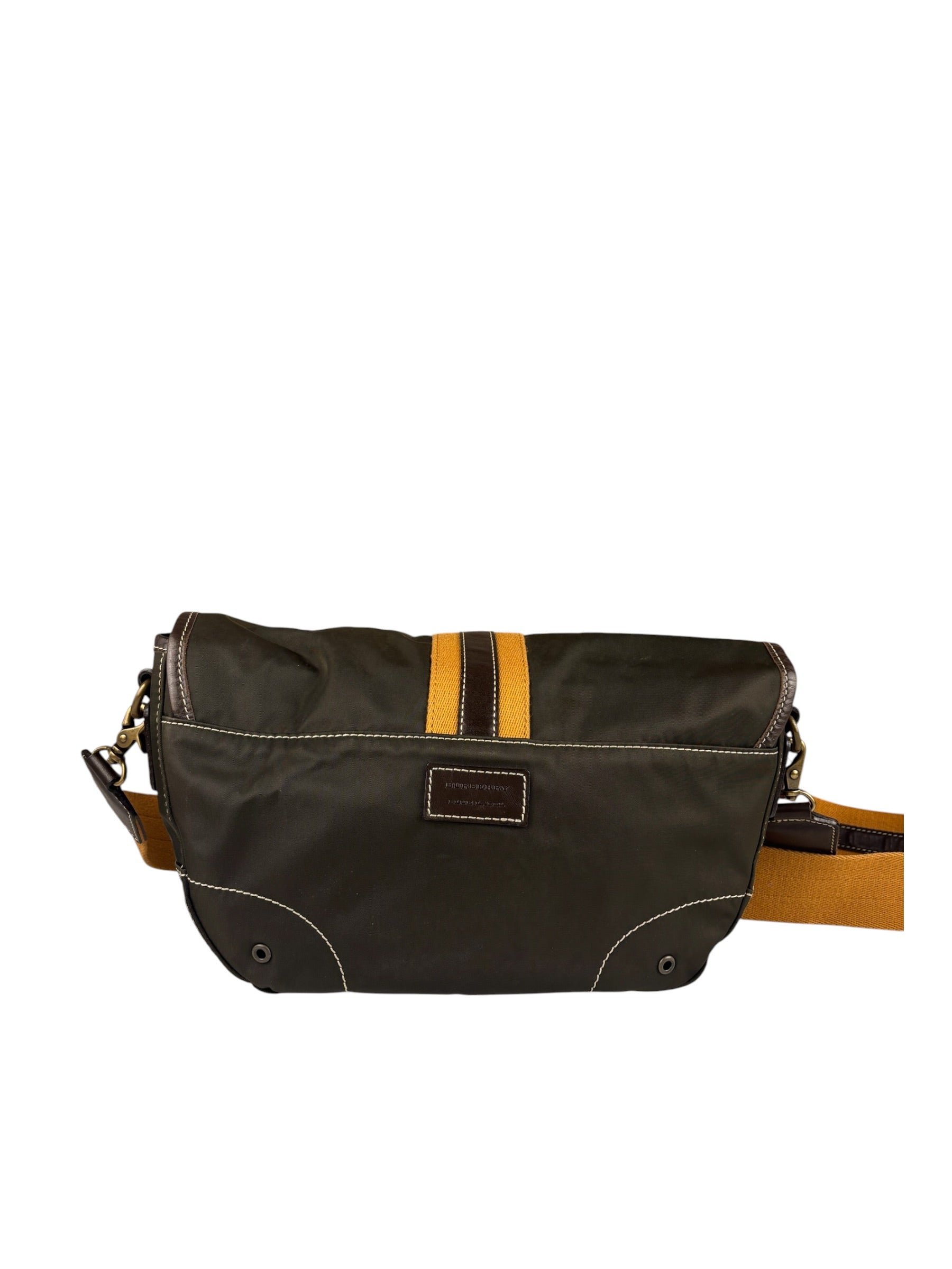 Burberry Vintage Green Nylon Crossbody Bag