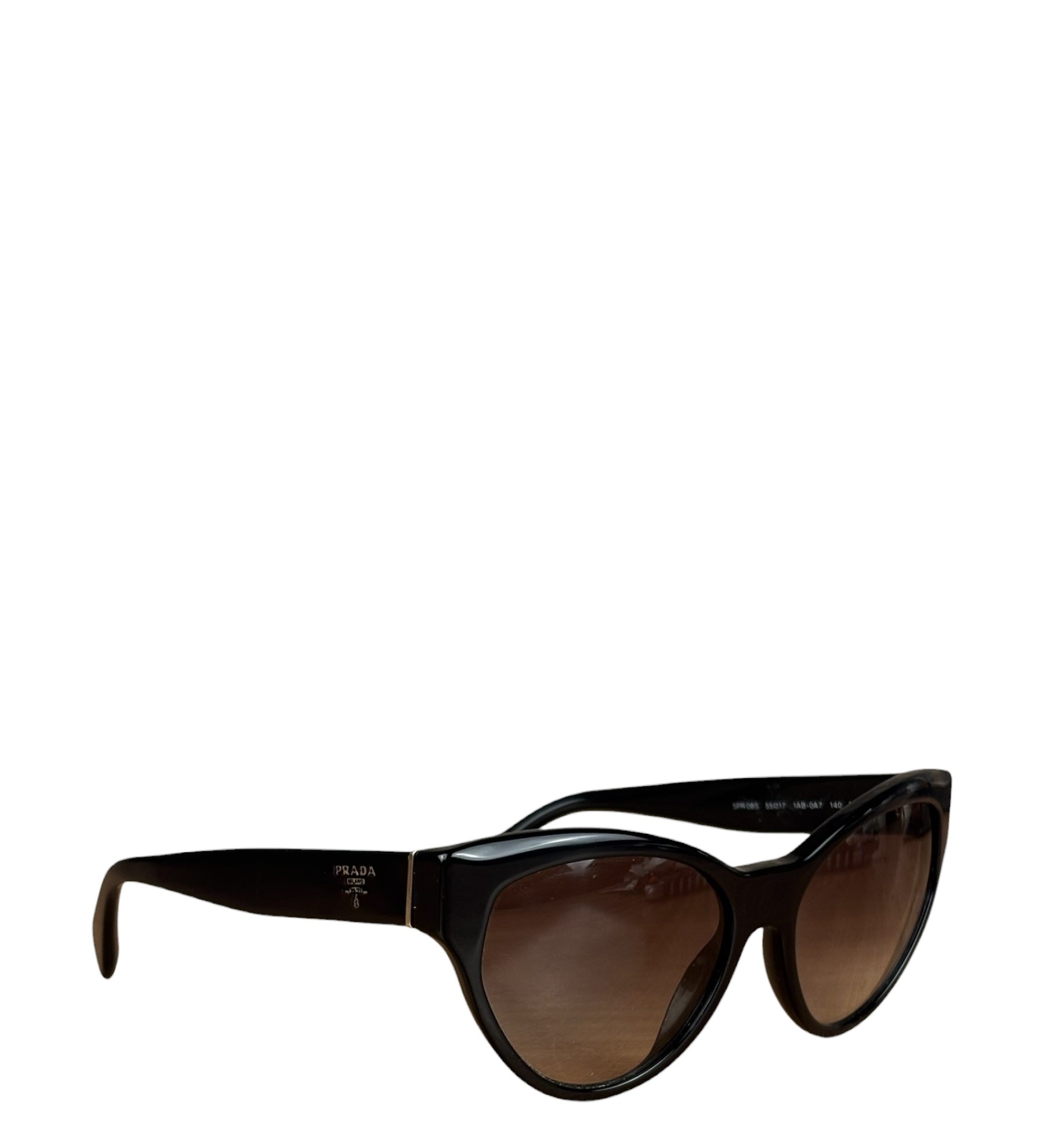 Prada Vintage Black Cat Eye Sunglasses