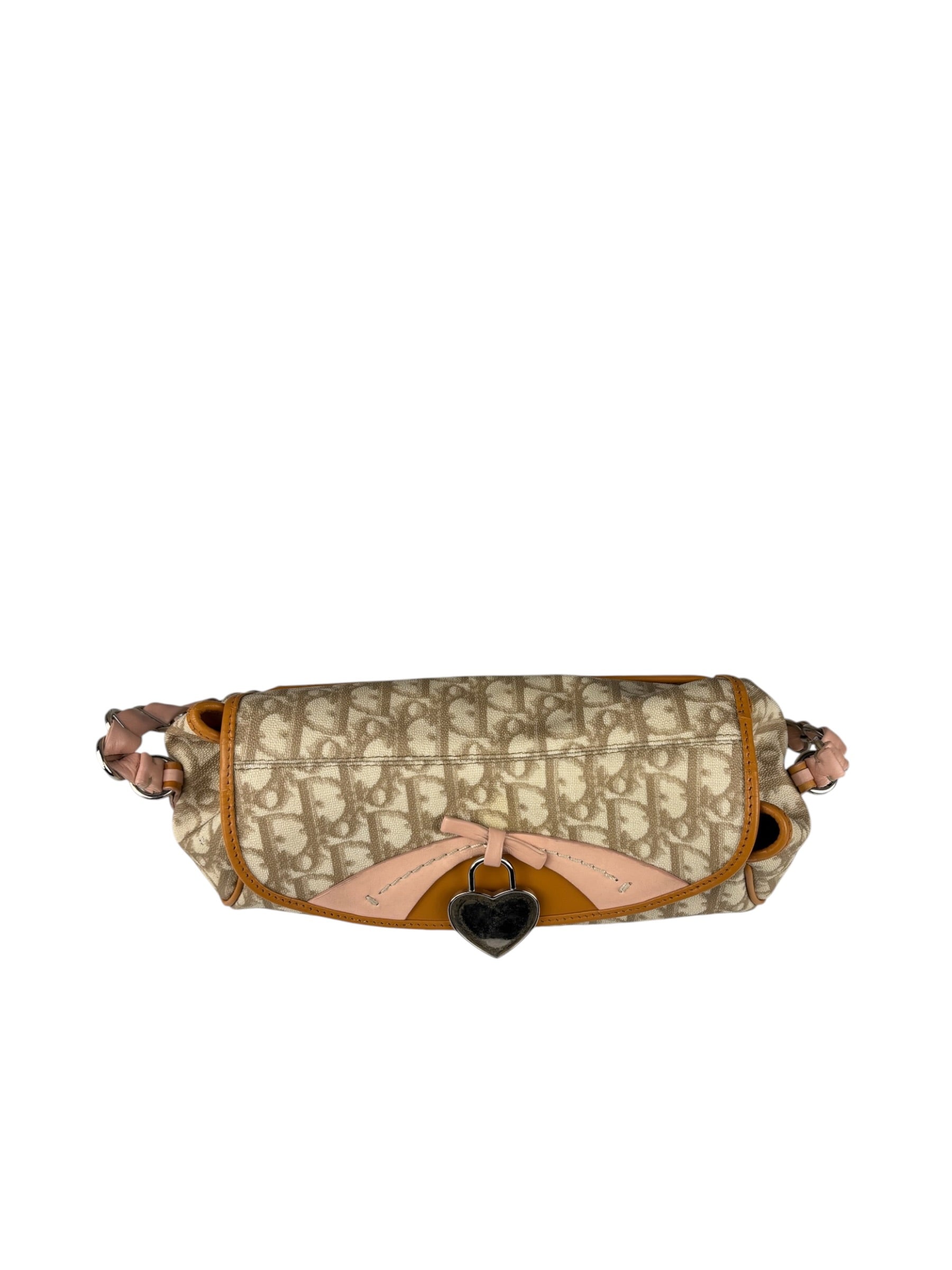 Christian Dior Leather Trotter Romantique Flap Shoulder Bag