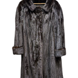 Vintage Dark Brown Beauer Long Coat