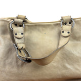 Christian Dior Beige Large Gaucho Double Saddle Shoulder Bag
