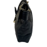 Fendi Black Leather Maxi Baguette