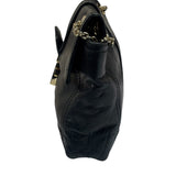 Fendi Black Leather Maxi Baguette