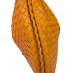 Bottega Veneta Orange Leather Intercciato Hobo Bag