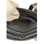 Fendi Vintage Black Nylon Leather Trim FF Roll Tote Bag