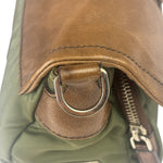 Prada Vintage Green Nylon/Leather Crossbody Bag