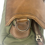 Prada Vintage Green Nylon/Leather Crossbody Bag