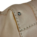 Fendi Light Pink Metallic Vintage Selleria Stitch Lina Handbag