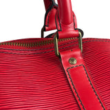Louis Vuitton Red Epi Keepall 45