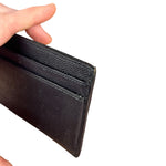 Yves Saint Laurent Leather Cardholder Navy Blue