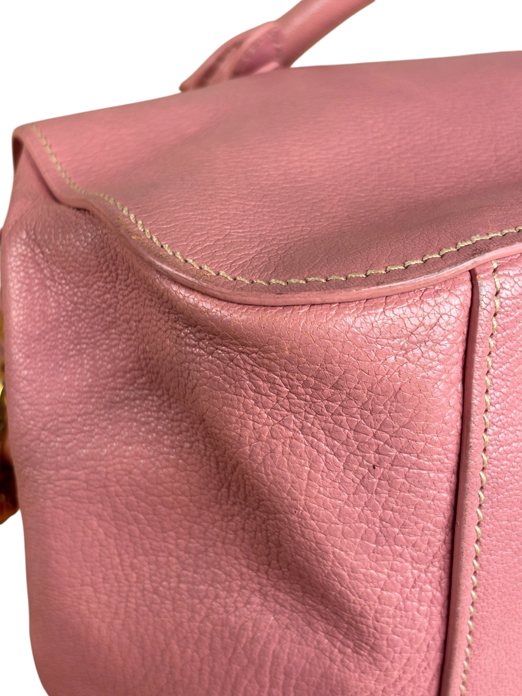 Miu Miu Pink Leather Two-Way Bag