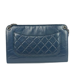 Chanel Blue Quilted Leather CC Chain Shoulder Bag 2018