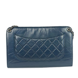 Chanel Blue Quilted Leather CC Chain Shoulder Bag 2018