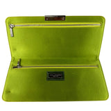 Dolce & Gabbana Lime Green Satin Clutch