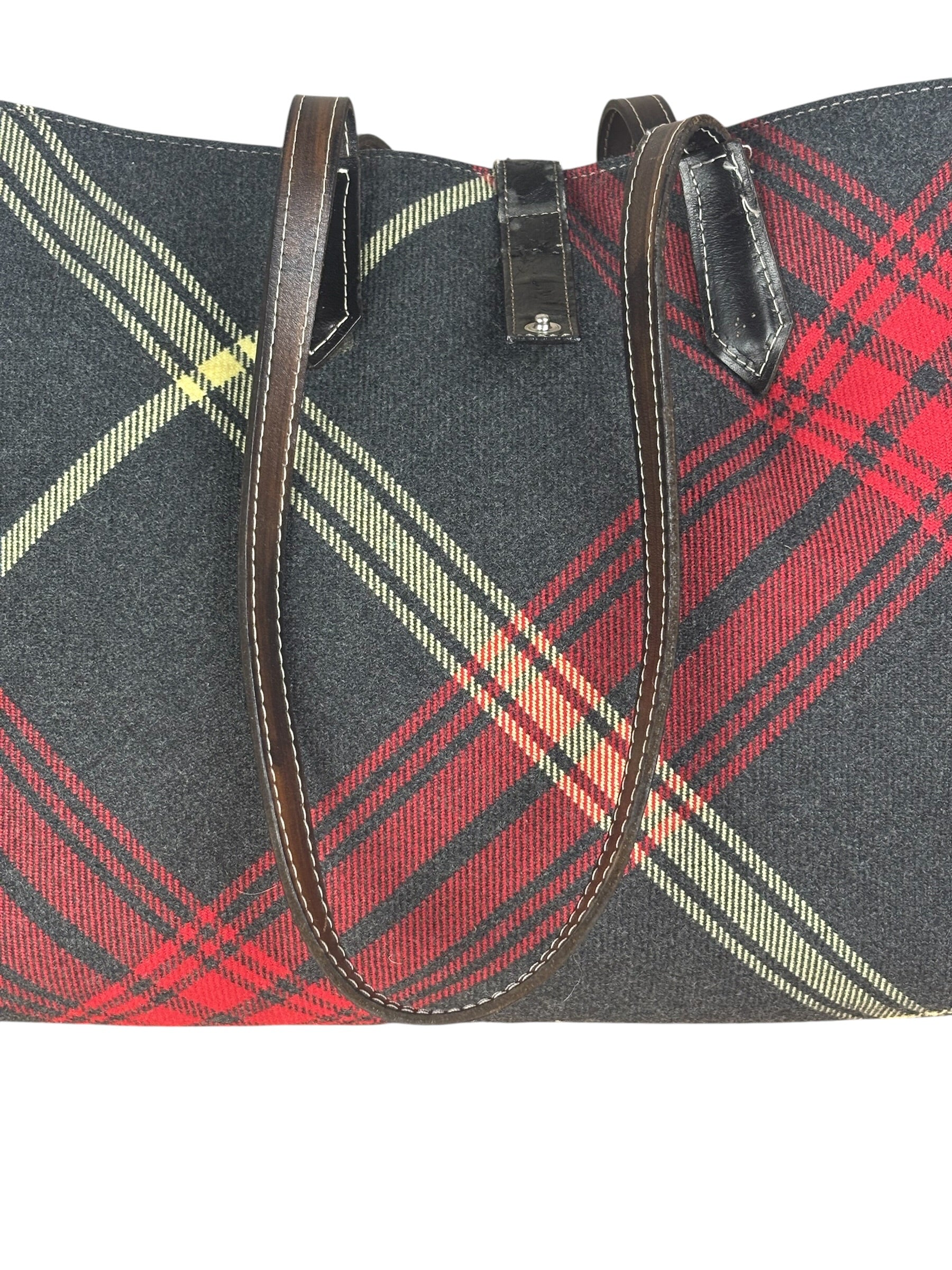 Vivienne Westwood Plaid Orb Tote Bag