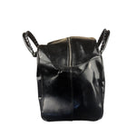 Balenciaga Black Patent Leather Weekender Handbag