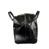 Balenciaga Black Patent Leather Weekender Handbag