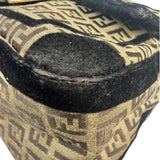 Fendi Black Trim Zucca Mamma Baguette