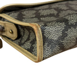 Yves Saint Lauren Vintage Gray Giraffe Printed Leather Clutch