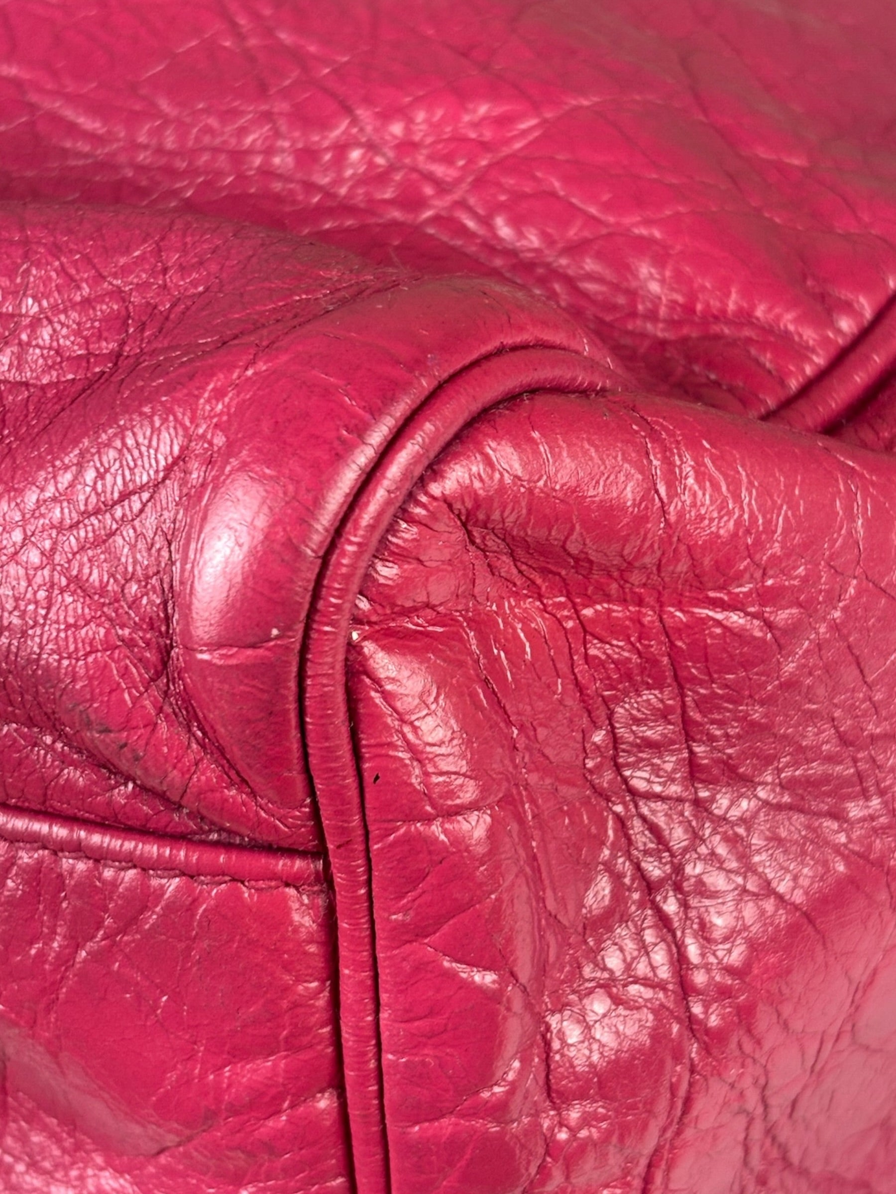 Balenciaga Pink Leather Classic City Two-Way Bag