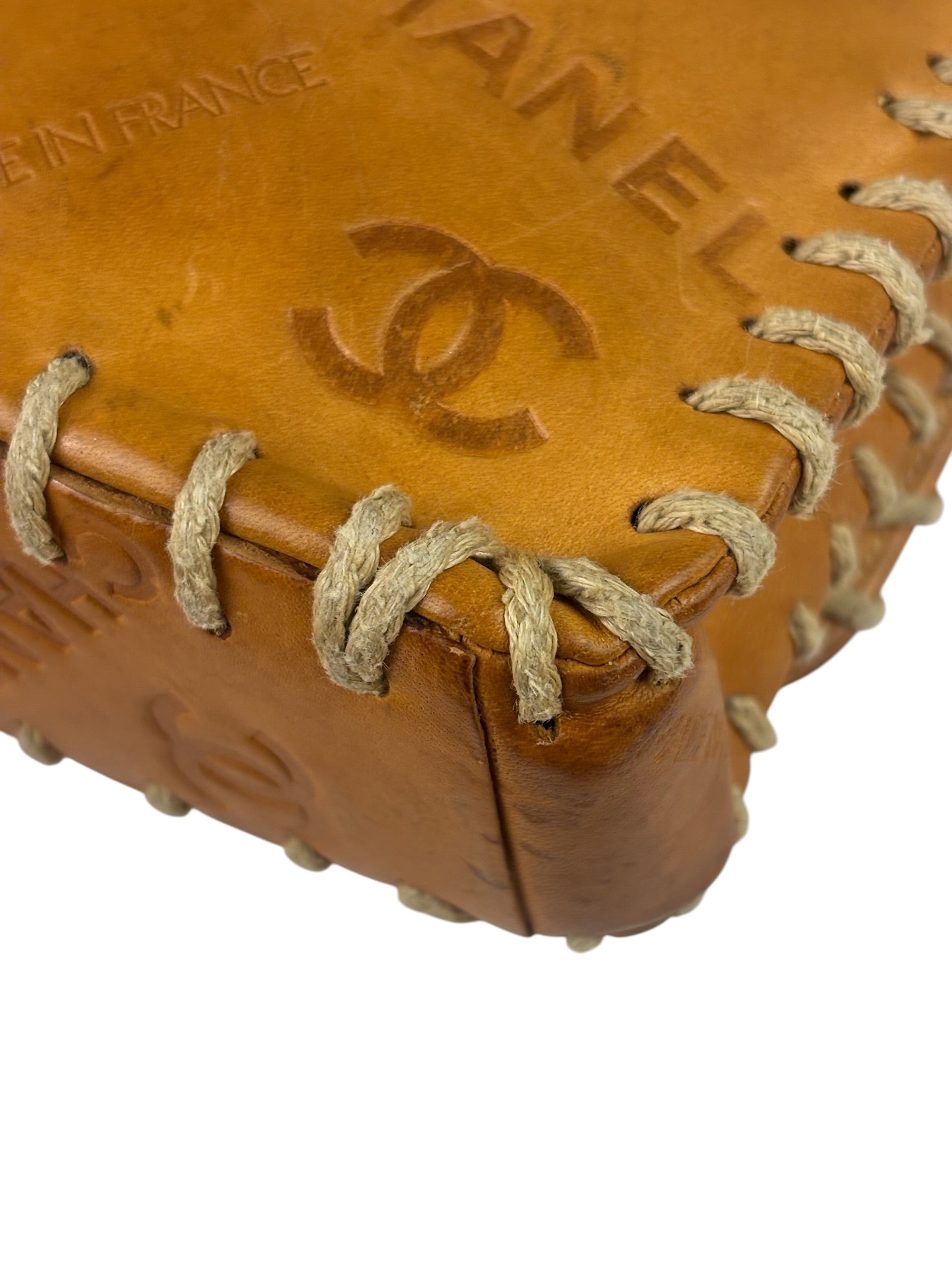 Chanel Brown Leather Western Embossed CC Flap Bag